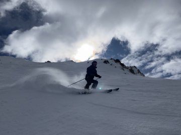 Skiing — my favourite family holidays are skiing and surfing